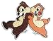 Disney's Chip & Dale Characters 4" Wide Embroidered Iron On Patch