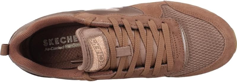Mujer OG 85 Goldn Gurl Trainer, Chocolate Suede/ Nylon/ Rose Gold Trim, 39.5 EU