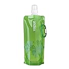 Vapur - Reflex 0.5L BPA Free Foldable Flexible Water Bottle w/Carabiner (True Green)
