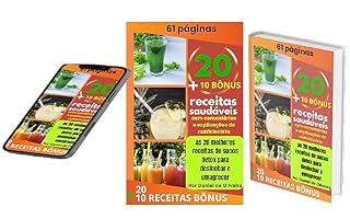 Livro RECEITAS DETOX 20 + 10 SAUDÁVEIS: SUCOS DETOX AVANÇADOS