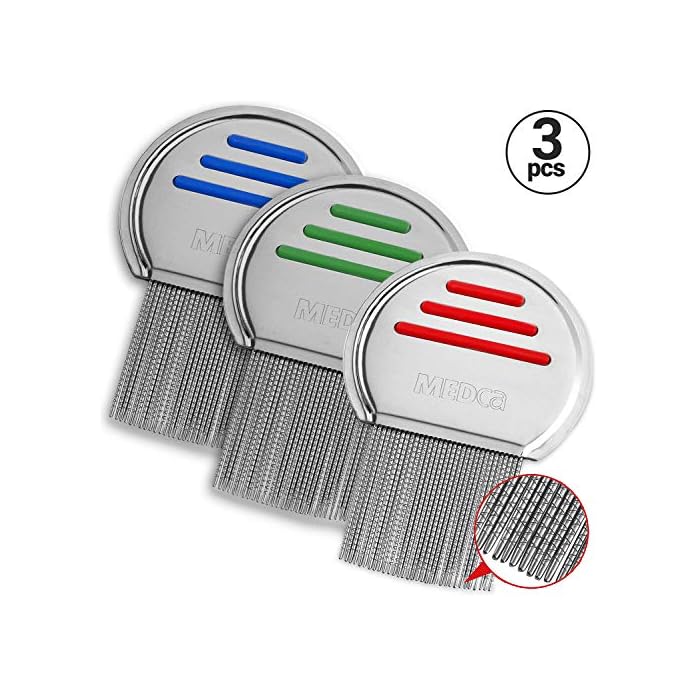 Lice Combs - (Pack of 3) Head Lice Treatment Comb Each Individually Package to Prevent Contamination Professional…