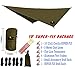 Chill Gorilla 10x10 Hammock Rain Fly Camping Tarp. Ripstop Nylon. 170