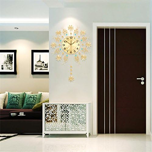 JJD wall clock TOYM-Creative modern minimalist living room wall clock watch clock swing mute Art wall clock quartz European big bedroom wall clock