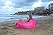 Garden chair, Air Chair, lounge chair, patio chair, pool chair, chairs for bedrooms, hiking chair, festival accessories, tanning (Perfectly Pink)