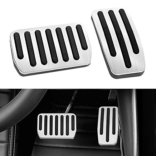 Foot Pedal Cover Kit for Tesla Model 3 Model Y 20172020, Nonslip Pedal