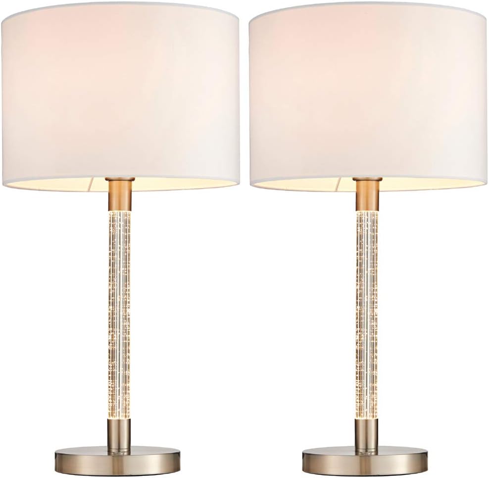 2 PACK 40W E27 & Warm White LED 600mm Tall TOUCH DIMMABLE Table