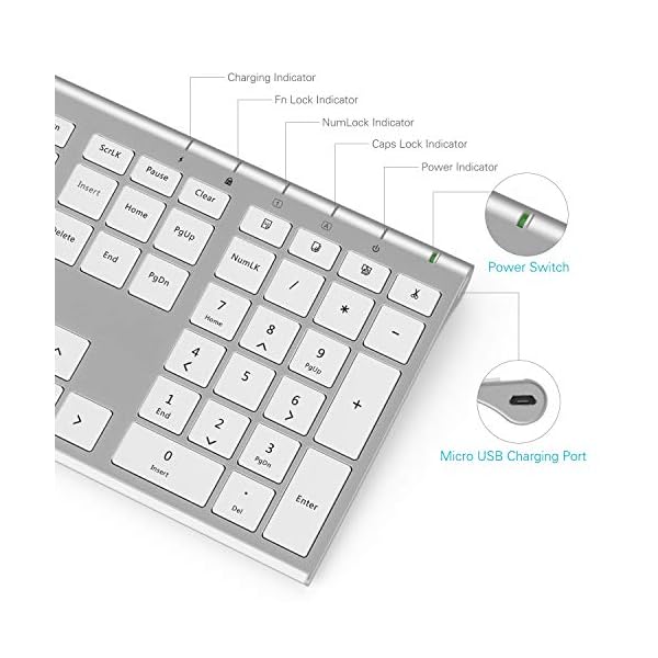 Wireless-Rechargeable-Keyboard-Mouse-Jelly-Comb-KUS015F-24G-Full-Size-Ultra-Slim-Keyboard-Mouse-Set-Combo-QWERTY-UK-Layout-for-PC-Computer-Laptop-Silver-and-White Wireless Rechargeable Keyboard Mouse, Jelly Comb KUS015F 2.4G Full Size Ultra Slim Keyboard & Mouse Set Combo QWERTY UK…