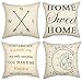 YOUR SMILE Set of 4 Decorative Throw Pillow Cover Cushion Case Square 18 x 18 Inch(You are My Sunshine)