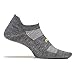 Feetures High Performance Ultra Light Cushion Ankle Sock - No Show Socks for Women & Men with Heel Tab - Heather Gray, M (1 Pair)