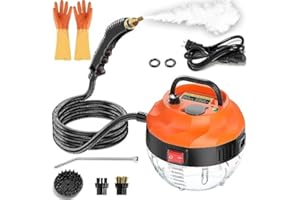 AUXCO Steam Cleaner 2500W High Pressure Steamer for Cleaning,Handheld Steam Cleaner for Home Use,Hardwood Floor Steam Cleaner for Upholstery,Kitchen,Bathroom,Grout and Tile