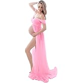 Maternity Lace Dress for Photoshoot Off Shoulder Gown Pregnancy Dresses for Photography