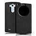 Fintie LG G3 Smart Circle Case - [Quick Circle Window] Premium PU Leather Slim [Magnetic Closure] Flip Cover for LG G3 (2014) - Black