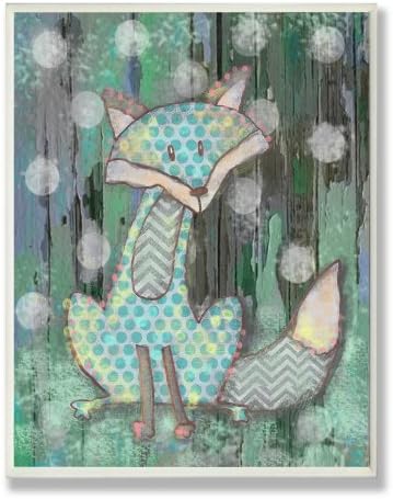 Stupell Home Décor Distressed Woodland Fox Canvas Wall Art, 10 x 15, Multi-Color