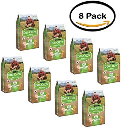 PACK OF 8 - Purina Dog Chow Natural Plus Vitamins &amp; Minerals Dog Food 4 lb. Bag