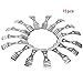 YING LAN Metal Candle Wick Centering Device/Holders/Clips, 15 Pieces (Wick Centering sevice, Silver)