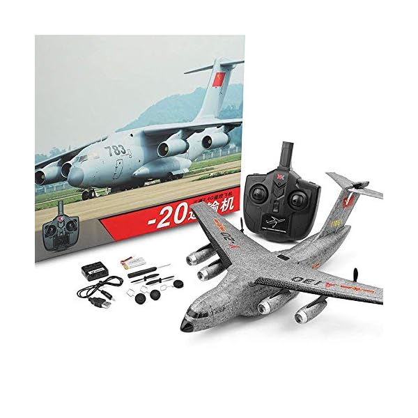 WEHOLY Spielzeug Modell Fernbedienung Flugzeuge 3 Kanäle Child Boy Electric Anfänger Segelflugzeug 2.4GHzSimulation… – Bild 8