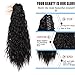 AISI QUEENS Ponytail Hair Extensions Synthetic Straight Kinky Claw Ponytail 22'' Clip on Hair Extensions Ponytail for Women (Color:Black)