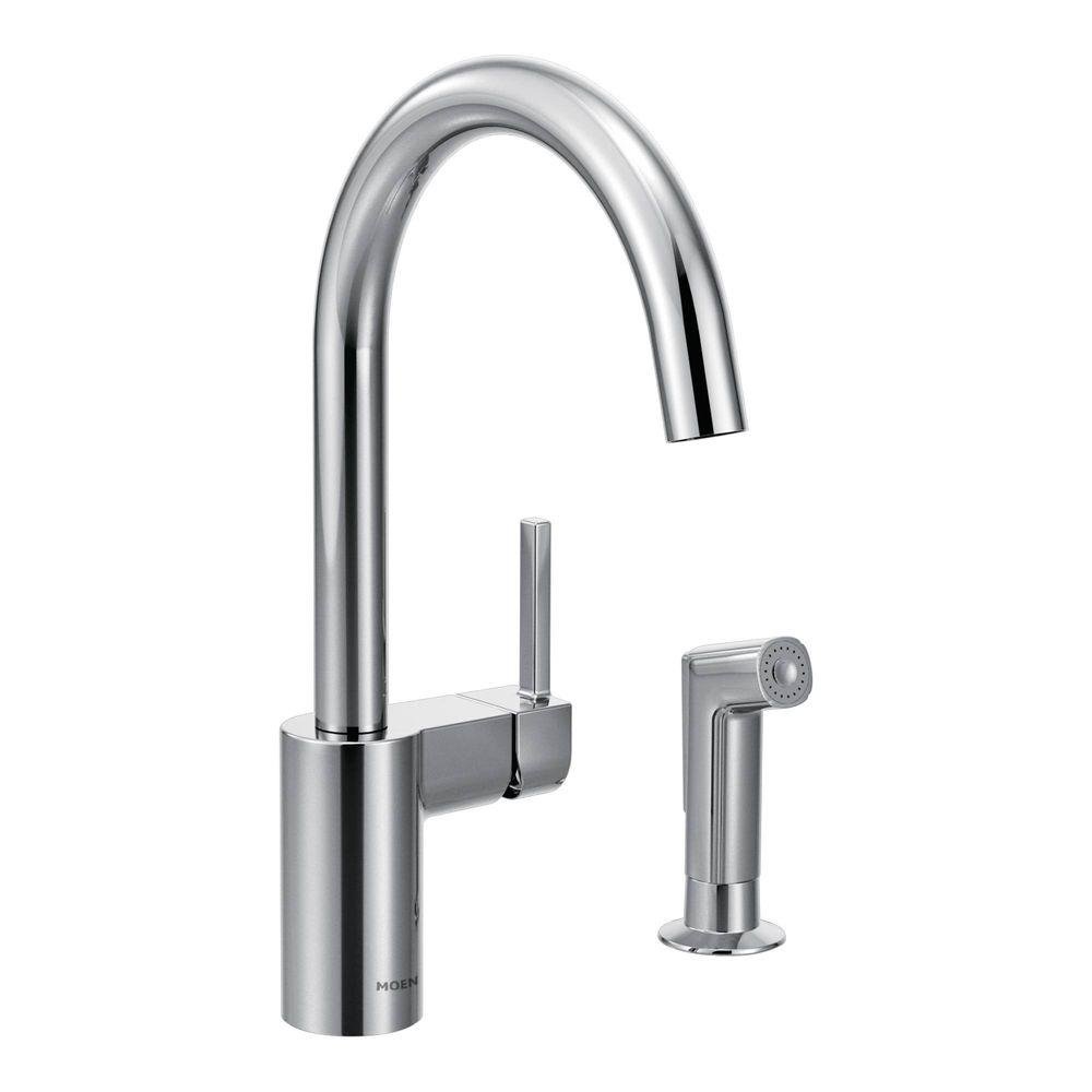 Best Moen Single Handle Kitchen Faucet With Side Spray