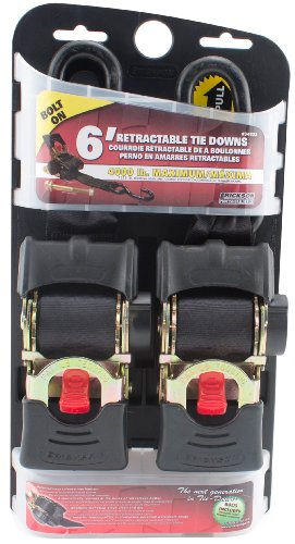 Erickson 34423 Pro Series 2" x 5.5' Bolt-On Retractable Ratcheting Tie-Down Strap, (Pack of 2)