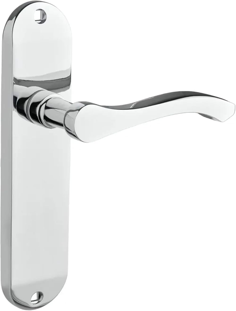 Designer Levers Capri Contemporary Design Lever Door Handle Pair Polished