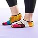 Nufoot Mary Janes Women's Foldable & Flexible Flats, Slipper Socks, Travel Slippers & Exercise Shoes, Dance & Yoga Socks, House & Indoor Slippers, Color Block, X-Large