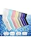 CiSiRUN Unisex Arm Sleeves Sun Block UV Protection Warmer or Cooler Band Long Arm Sleeves for Cycling/Golf/Basketball/ Other Sports （8 pairs)