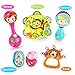 VATOS Musical Instruments for Kids Toddlers,Musical Infant Baby Toy, 6PCS Baby Drum Rattle Maracas Castanets Egg Shaker,Toddler Musical Toys Sets, Toys for 3, 6, 9, 12 Month Newborn Infants Baby Kids
