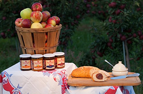 Kauffman's Fruit Farm Spiced Apple Butter, Homemade, No Sugar Added, Kosher, Non-GMO, Gluten Free. Perfect to use in Baking, As A Spread, or BBQ Sauce! 17 Oz. Jar (Pack of 2)