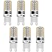 LEDERA G9 LED Bulb Dimmable, 40W Halogen Equivalent, 4W G9 Base Chandelier Light Bulb, 3000K Warm White, 350LM, 360° Beam Angle for Lighting, 6-Pack
