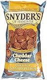Snyders of Hanover Cheddar Cheese Pretzel Sandwiches - 8 oz. bag, 12 per case