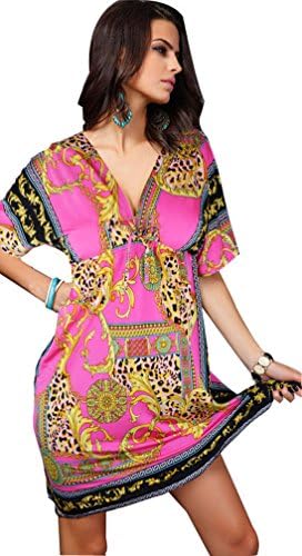 Barry Womens Sexy Vintage Swimming Sundress Beach Dress - Pattern#02 S