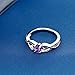 Sterling Silver Oval Purple Amethyst Gemstone Birthstone Women's Ring 0.45 cttw (Available 5,6,7,8,9)