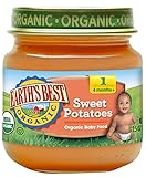 Earth's Best Organic Stage 1 Baby Food, Sweet Potatoes, 2.5 Ounce Jars, Pack of 12