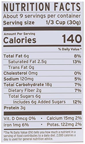 PURELY ELIZABETH, CHOCOLATE PEANUT BUTTER, ANCIENT GRAIN GRANOLA, GLUTEN-FREE, NON-GMO (10OZ BAG)