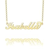 Q&Locket Isabella Name Necklace Personalized