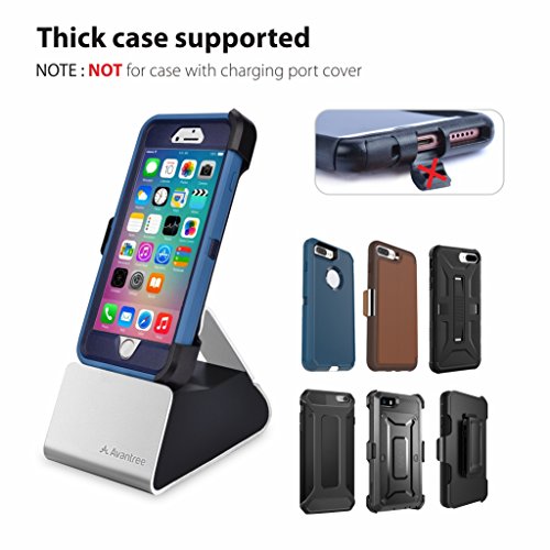 Avantree I0IA Charger Stand with Apple Mfi Lightning Cable, USB Sync