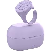 STDFORU TikTok Scrolling Ring, Bluetooth Camera Remote Control for iPhone, iPad, Android, Scrolling Ring for TikTok, YouTube, Instagram (Purple)