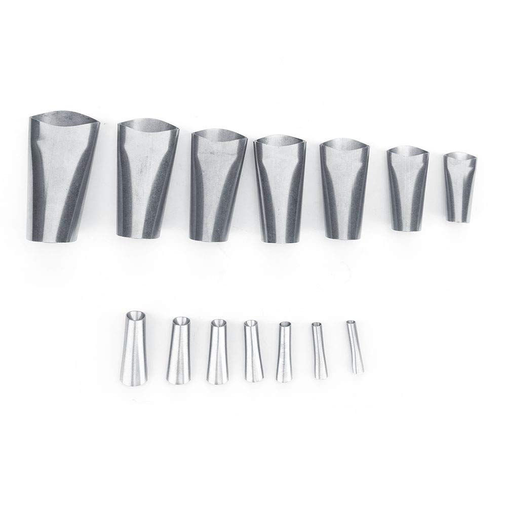 14pcs Stainless Steel Caulking Nozzle 45° Muzzle Sealant Nozzle Finishing Tool Rust-Resistant & Anti-Corrosion for Kitchen and Bathroom
