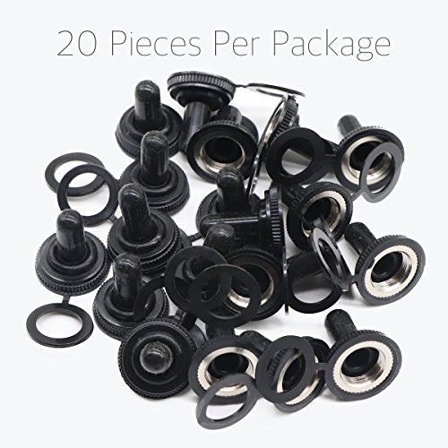 image for Lantee EDPM Rubber Electrical Toggle Switch Cover Weatherproof Protect