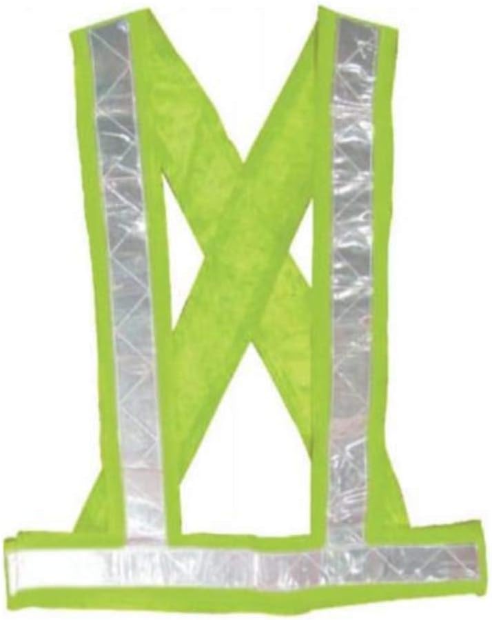 K T I 100% Polyester Reflective Vest for High Visibility All Day and Night with Emergency Identification Label. for Adults and Kids