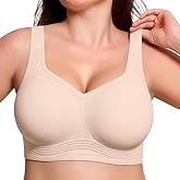 ProKloud Jelly Bras for Women No Underwire Wireless Bra with Support and Lift Full Coverage Plus Size Comfy Seamless Bra