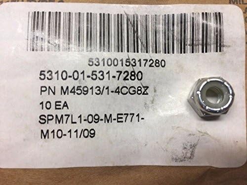 Oshkosh Hexagon Self-Locking Nut (10 Each) M45913/1-4CG8Z Mrap M998 230LCR