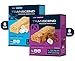 16 Bar Variety Pack: Toffee Pretzel Crisp & Delicious Vanilla Treat Protein Bars Best Tasting Low Carb Low Sugar Protein Bars - 15g Protein, 5-7g Net Carb, 3-4g Sugar