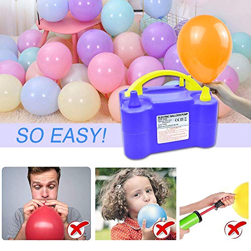 Air Pump for Balloons Electric Balloon Pump, BOMPOW Dual Nozzles