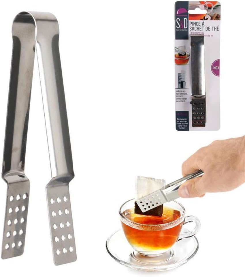 8 Stück Teebeutelpresse Aus Edelstahl – 15,5 Cm, Rund, Ideal Für Teeliebhaber