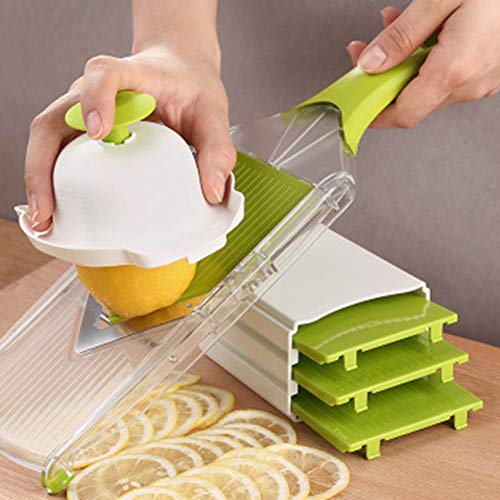Jzenzero Lemon Slicer Ultra-Thin Lemon Grapefruit Orange Slice Machine Cutter for Fruit Vegetable