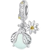 WOSTU 925 Sterling Silver Charms for Bracelets Jewelry Gifts for Women | Fits European Bracelets, Sea Turtle and Luminous Animal Beads for Birthdays, Mother's Day and Meaningful Gifting
