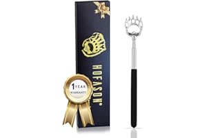 HOFASON Back Scratcher, Fathers Day Dad Gifts for Dad/Husband/Grandpa, Christmas Stocking Stuffers for Men/Women/Adults, Bear Claw Back Scratcher Portable Extendable, Novelty Idea Funny Men Small Gifts