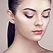 UHIBROS 316L Surgical Stainless Steel Stud earrings Round Ball Diamond Ear Stub