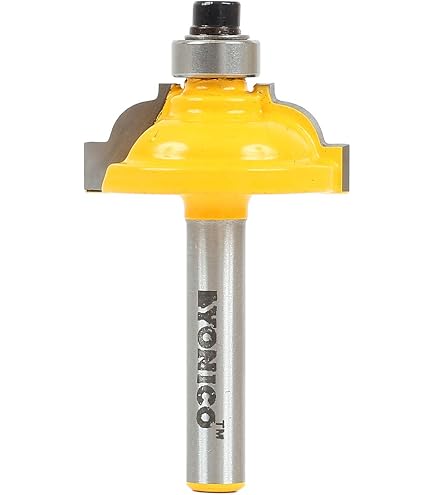 KATUR Flute & Bead Molding Router Bit – 1/2" Shank, 1-1/4" Width, 1" Depth, Carbide, Ogee Cut For Rail & Stile